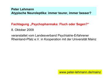 Powerpoint-Präsentation - Antipsychiatrieverlag