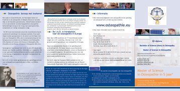 Flyer - The International Academy of Osteopathy