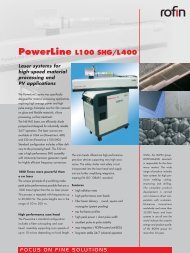 PowerLine L100 SHG/L400 - Rofin