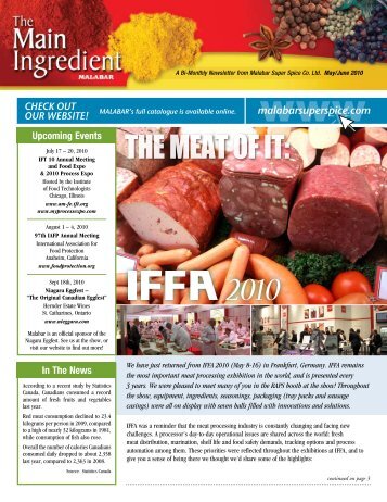 IFFA 2010 - "The Meat of It" - Malabar Super Spice