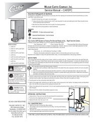 Service Manual Ã¢Â€Â“ CAFEPC - Wilbur Curtis