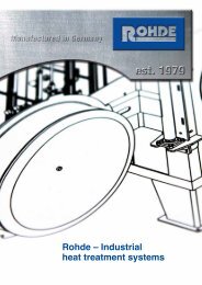 General Information - Rohde Schutzgasöfen GmbH