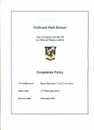 Purbrook Park School Complaints Policy
