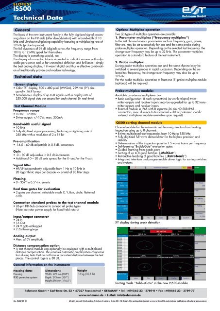 ELOTEST IS500 - ROHMANN