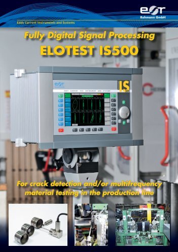Fully Digital Signal Processing ELOTEST IS500 ... - Rohmann GmbH
