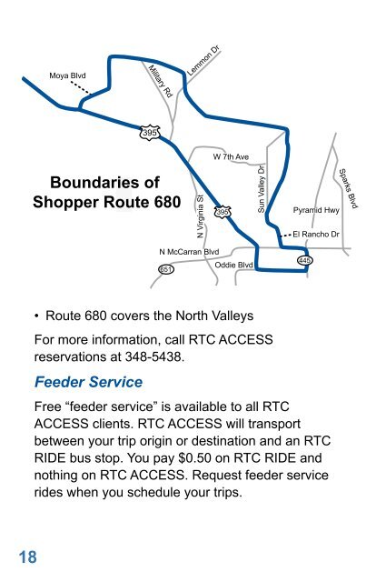 Rider's Guide - RTC Regional Transportation Commission