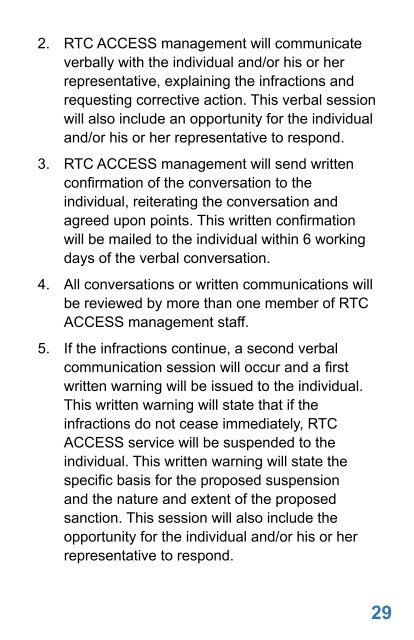 Rider's Guide - RTC Regional Transportation Commission