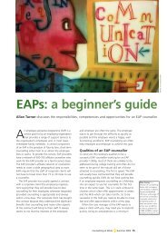 EAPs: a beginner's guide - BACP Workplace