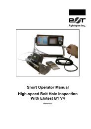Short Operator Manual High-speed Bolt Hole Inspection With Elotest ...