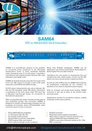 SDI to MADI/AES De-Embedder - 4HM