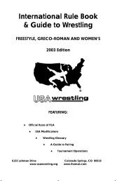 International Rule Book & Guide to Wrestling - Team Rhino LLC