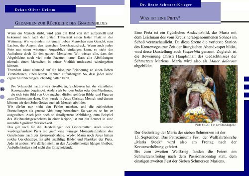 Festschrift der Stockkapelle - Bistum Augsburg