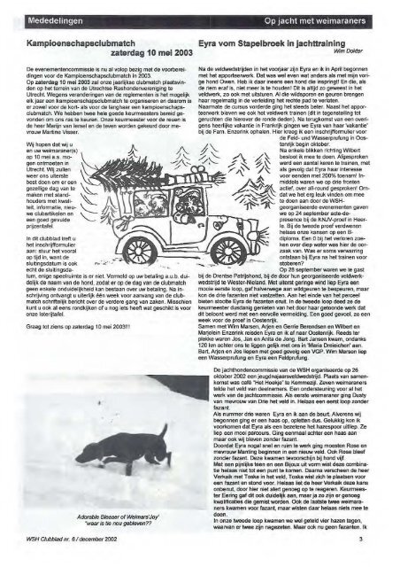 Editie 6 - De Weimarse Staande Hond