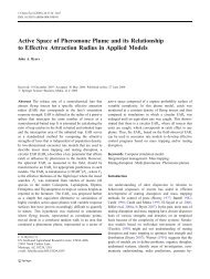 Active Space of Pheromone Plume and its ... - Chemical Ecology