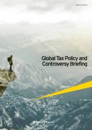 Global Tax Policy and Controversy Briefing - Ernst & Young