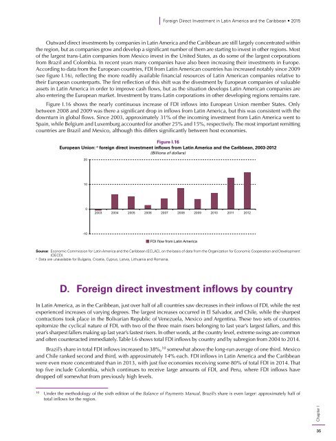 Foreign Direct Investment in Latin America and the Caribbean 2015