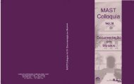 MAST Colloquia 10 - Museu de Astronomia e CiÃªncias Afins