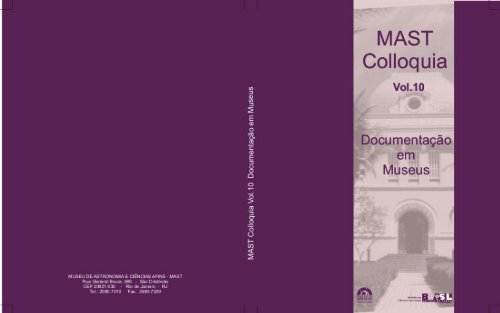 MAST Colloquia 10 - Museu de Astronomia e CiÃªncias Afins