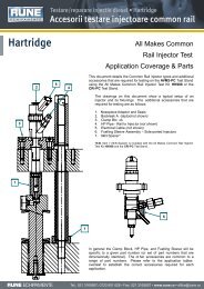 Hartridge Accesorii testare injectoare common rail