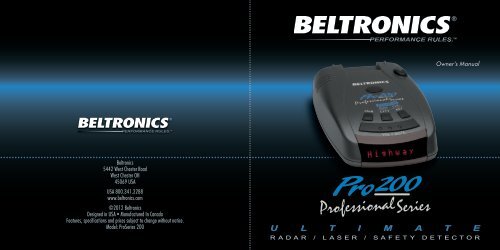 Bel PRO 200 - Best Radar Detector