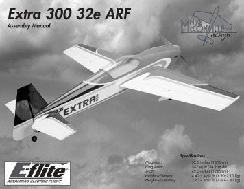 Extra 300 32e ARF Manual - Horizon Hobby