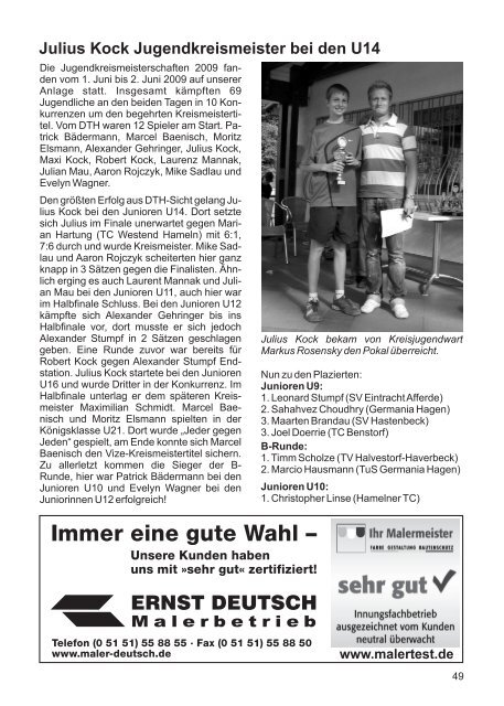 2004 - Deutscher Tennisverein Hameln