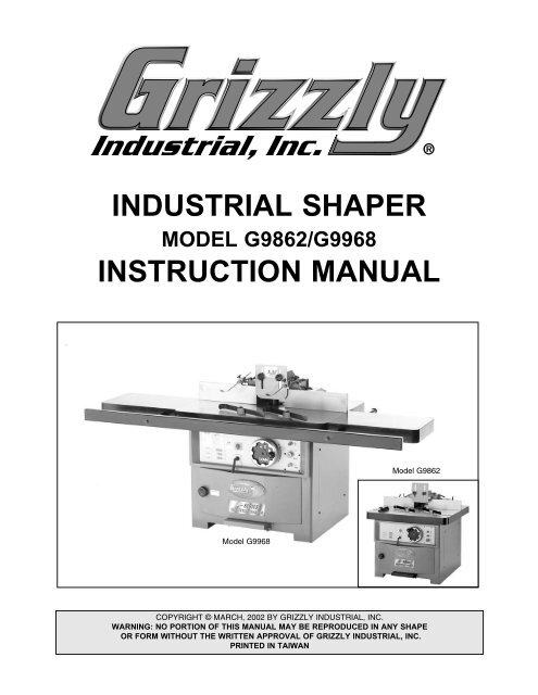 Shaper Origin - Grizzly Industrial