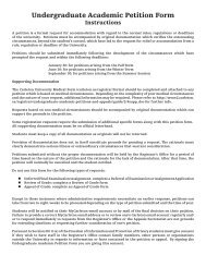 Undergraduate Academic Petition Form - Carleton University