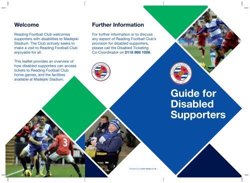 Guide for Disabled Supporters - Reading FC