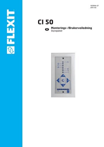 Brukerveiledning, hÃ¥ndterminal CI 50 - Flexit