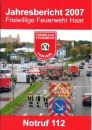 Jahresbericht 2007 - Freiwillige Feuerwehr Haar