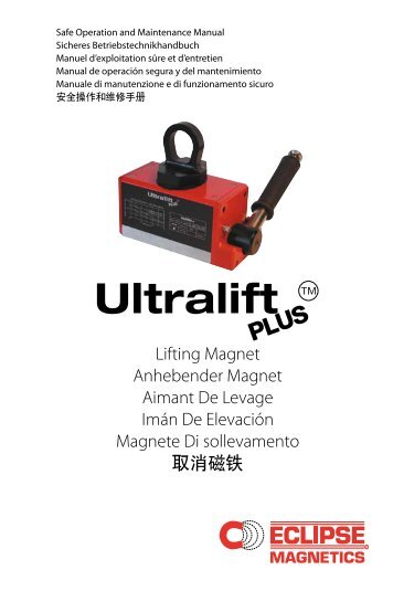 Ultralift Plus Manual - Eclipse Magnetics