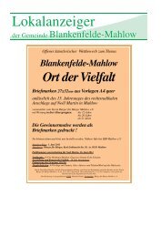 Lokalanzeiger - 2011 - Gemeinde Blankenfelde - Mahlow