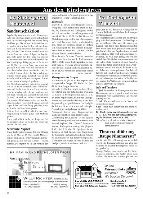 Südangeln Rundschau 3/2011 - Teil 2 - Amt Südangeln