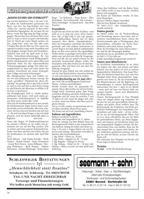 Südangeln Rundschau 3/2011 - Teil 2 - Amt Südangeln