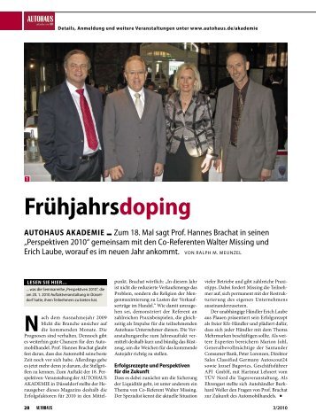 Frühjahrsdoping autohaus akadEmiE - API International