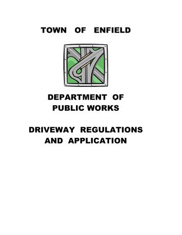 Driveway Permit - Town of Enfield