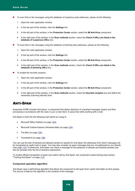 Kaspersky PURE User Guide - Kaspersky Lab