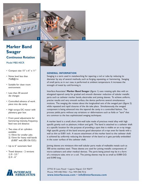Marker Band Swager Qxp Interface Catheter Solutions