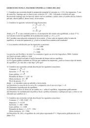 EJERCICIOS TEMA 5, MACROECONOMÃA I, CURSO 2011 ... - IDEA