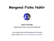 Mengenal Fisika Nuklir - Universitas Indonesia