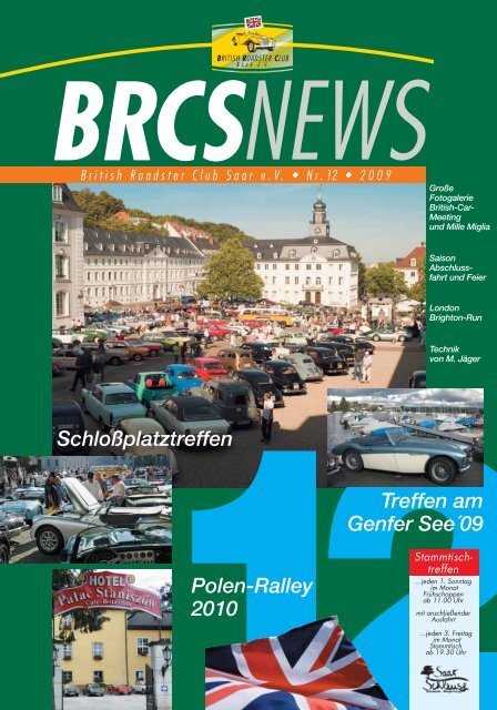 BRCS News Titel Heft Nr.12 - BRCS - British Roadster Club Saar eV