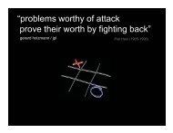 problems worthy of attack
