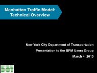 Manhattan Traffic Model - New York Metropolitan Transportation ...