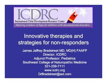 Innovative Therapies and Strategies for Non-Responders - icdrc