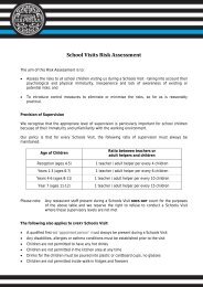 School Visits Risk Assessment - Pizza Express