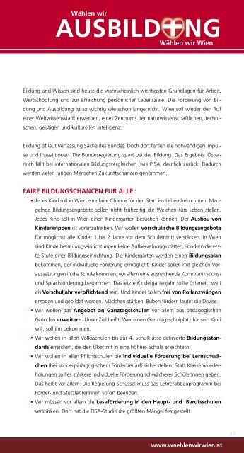 Programm der Wiener Sozialdemokratie fÃ¼r die ... - s3plus.info