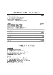 diretoria da central â gestÃ£o 2010/2013 conselho de regionais - APCD