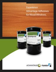 advantage - Franklin Adhesives and Polymers