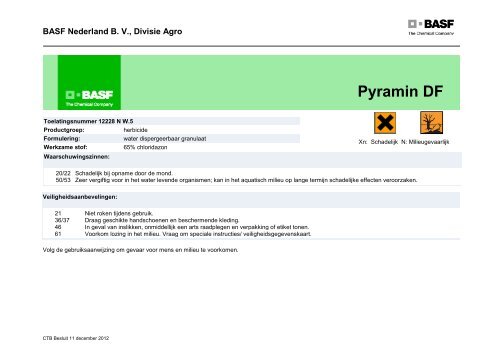 Etiket Pyramin DF (WG format) - BASF Agro